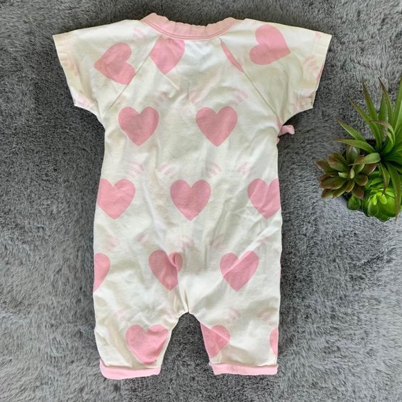 Monica + Andy Baby Heart Kimono Romper and Headband - 0-3months - Picture 5 of 6